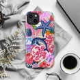 thumbnail image 6 of Coastal Collage Phone Case, Ocean Life & Fruit iPhone Cover, Unique Artistic Protective Case for iPhone 17 16 15 14 13 12 11 Pro Max Plus Mini, 6 of 6