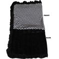 thumbnail image 1 of Luxurious Plush Pet Blanket Black Chevron 1/2 Size, 1 of 1