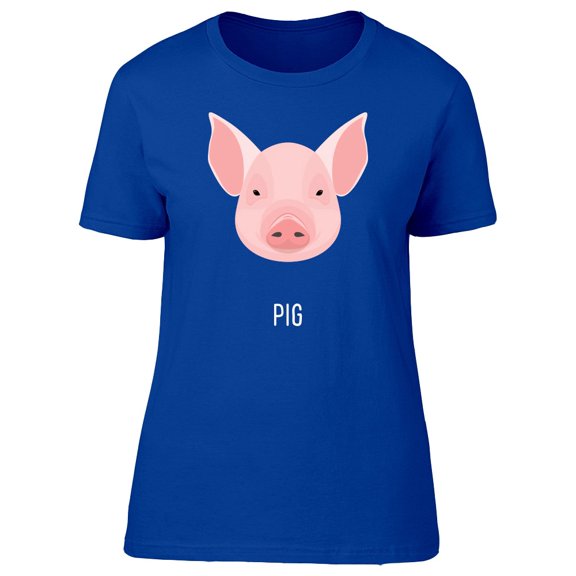 Minimal Art Pig Head Tee Women's -Image by Shutterstock