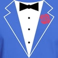thumbnail image 3 of CafePress - Funny Tuxedo [Red Rose] Dark T Shirt - Men's Classic Graphic Cotton T-Shirt, 3 of 4