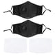 thumbnail image 1 of 2 protectores bucales unisex para adultos con válvula de respiración PM2.5 y filtro (negro), 1 of 12