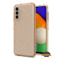 For Samsung Galaxy A35 5G Glitter Sparkle Bling Shiny Thin Ultra Slim Hybrid Shockproof Rubber Silicone Soft TPU Gel Phone Case Cover by Xpression - Rose Gold