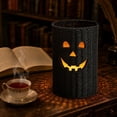 thumbnail image 3 of Yashow Elite Woven Pumpkin Cylinder Decoration 10 inch, Rustic Fall Home Table Centerpiece, Farmhouse Autumn Decor, Halloween Festival Ornament for Mantel Entryway, 3 of 7
