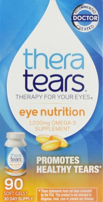 2 Pack - TheraTears Nutrition Dry-Eye Relief Capsules [Omega-3 Supplement] 90 ea