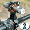thumbnail image 3 of 360 Rotation Bicycle Mount Road Bike Headlight Flash Light Bicycle Flashlight Mount Holder 22-30mm Black Blue, 3 of 9