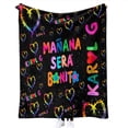 thumbnail image 1 of Venta caliente diseño de moda mexicano Super Mario Bad Bunny BICHOTA manta de franela de sublimación Karol G manta de viaje, 1 of 4
