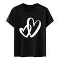 thumbnail image 4 of Baqcunre Valentine'S Day Shirts For Women Valentines Day Graphic T Shirt Shirt Short Sleeved Top Mens Model(Black M-3XL),Womens Tops Graphic Tees For Women Shirts For Women Womens Clothes, 4 of 6