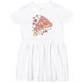 thumbnail image 3 of Inktastic A Slice of Pizza with Love Girls Toddler Dress, 3 of 5