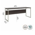 thumbnail image 4 of Hybrid 72W x 24D Computer Table Desk in Storm Gray - Engineered Wood, 4 of 7