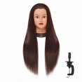 thumbnail image 1 of Cabeza de maniquí, entrenamiento para peinar el cabello, Hairingrid 26-28, marrón oscuro, 1 of 6