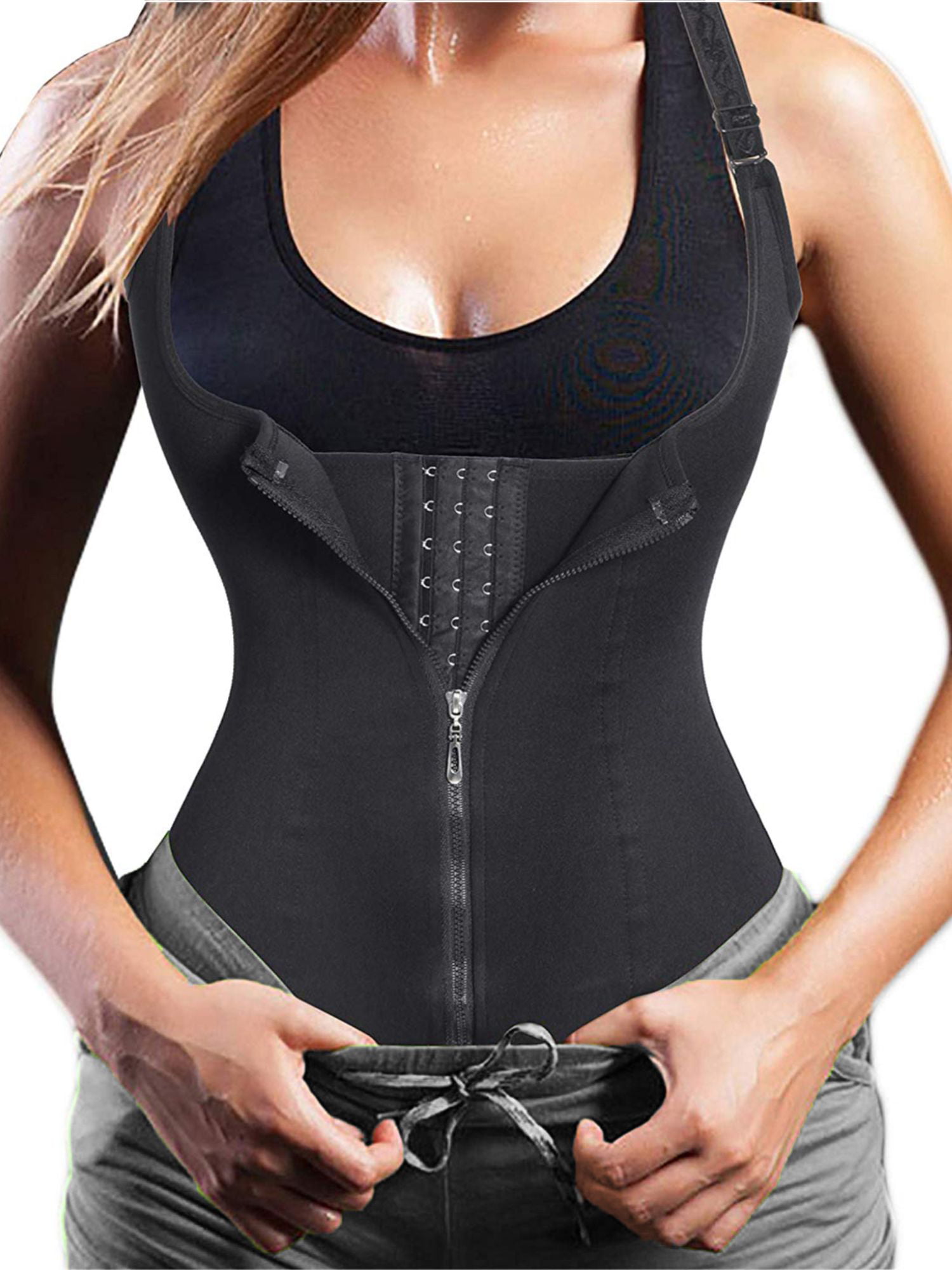 Actloe Womens Corset Waist Trainer for Weight Loss Slimming Body Shaper Sports