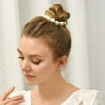 thumbnail image 5 of Dalrosia 6pcs Pearl Hair Tie Elastic Beaded Hair Scrunchies Hair Bands Pearl Hair Ropes Ponytail Holder Stretchy Hair Accessories for Women and Girls, 5 of 7