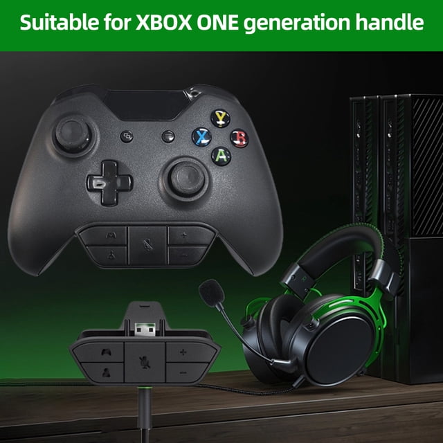 Adaptador De Audio Adaptador de audio Micrófono ajustable Amplificador de audio para Xbox One Game Controller