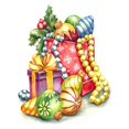 thumbnail image 1 of Décorations de Noël - Peinture Diamant Ronde Complète 30*40cm, 1 of 10