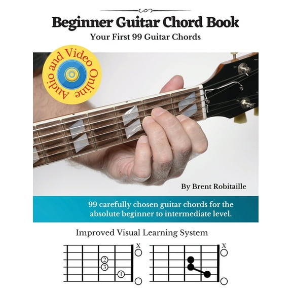 Guitar Chord Book for Beginners: Your First 99 Guitar Chords, (Paperback)