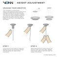 thumbnail image 5 of VONN Atria 51" Adjustable ETL Certified Integrated LED Chandelier in Silver, 5 of 9