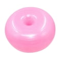thumbnail image 1 of 1 piece yoga helper ball burst fitness ball donut shape air pump for stretching and effective training at home pink, 1 of 5