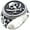 Silver, variant on Gothic Mens Stainless Steel Gold Biker Pirate Skull Ring Size 6-15-10-Gold