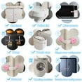 thumbnail image 7 of ABCPOW Baby Locks 10 Pack Child Safety Cabinet Proofing,Safe Quick & Easy 3M Adhesive Cabinet Drawer Door Latches No Screws&Magnets Multi-Purpose Locks Straps for Furniture Kitchen Ovens Toilet Seats, 7 of 7