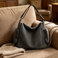 thumbnail image 6 of Washed Canvas Messenger Bag Motorcycle Crossbody Bag Large Capacity Shoulder Bag with Pockets for Laptop, Travel, Work, Daily Commute, 6 of 6