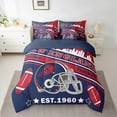 thumbnail image 2 of Eosebridal Football 7 Pieces Comforter Sets King Size New England Bedding Set for All Season Gifts for Football Fans Football City Bed in a Bag with Comforter,Sheets, 2 of 5