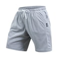 thumbnail image 5 of EOYWHK Golf Shorts with Pockets Elastic Waist Drawstring Mens Golf Shorts Soft Lightweight Breathable for Hiking Camping Travel Casual Wear Gray, Size M, 5 of 7
