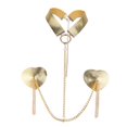 thumbnail image 4 of Bras Chain Fashion Bra Rave Body Accesorios Gargantilla Prom Mujeres Pecho Pegatina Oro jinwen Cadena de pecho, 4 of 8