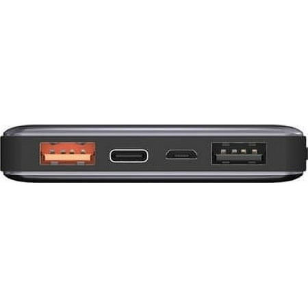 Energizer - UE10015PQ Ultimate Lithium 10,000mAh 18W Fast Charge Portable Charger/Power Bank QC 3.0 & PD 3.0 for Apple, Android & USB Devices - Gray