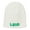 White, variant on Luigi Letter Embroidered Short Beanie - White OSFM