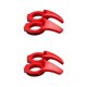 thumbnail image 2 of Eigraketly Manillares ligeros Thumbgrips Punta de goma Absorción de golpes Impermeable Bicicleta Rest Ring Kit de alta resistencia Rojo 2piezas, 2 of 6