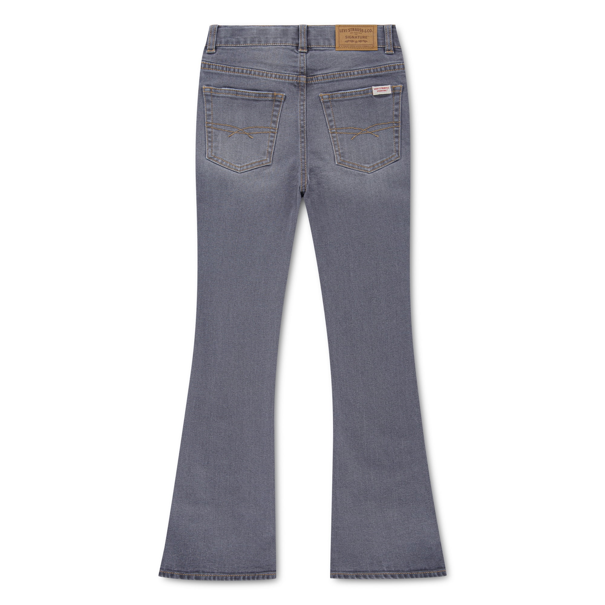 Levi Strauss Signature Girls Seamed Flare with Bows Jeans, Sizes 5-18