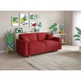 thumbnail image 1 of Sofá Cama Makora Abbot Rojo Lino Memory Foam Respaldo con Reclinable de 3 Posiciones, 1 of 8