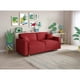 thumbnail image 1 of Sofá Cama Makora Abbot Rojo Lino Memory Foam Respaldo con Reclinable de 3 Posiciones, 1 of 8