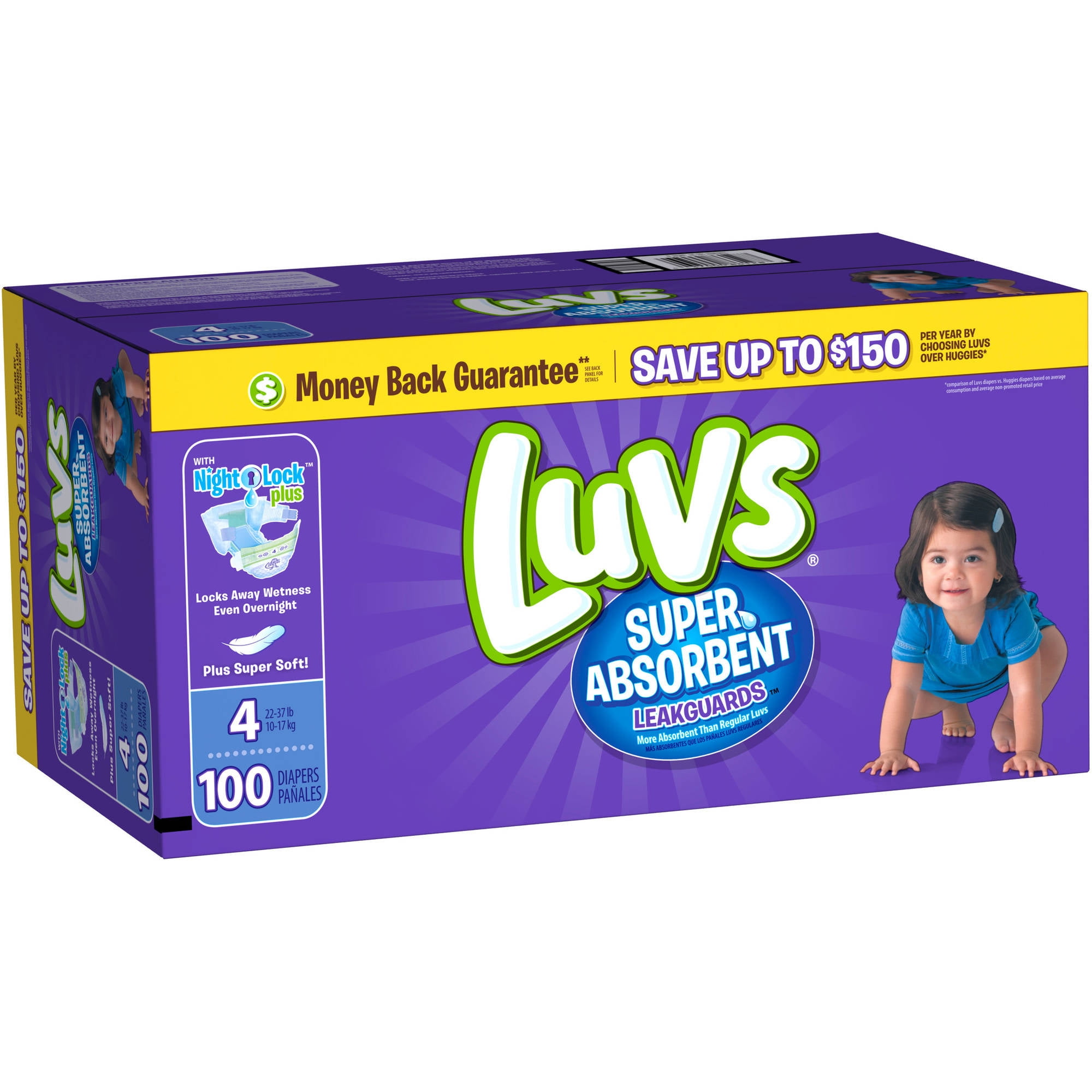 2 6 CHOOSE SIZE & COUNT LUVS Ultra Leakguards Diaper Size Newborn 1 5 3 4