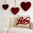 thumbnail image 4 of 17.7x17.7in Valentines's Day Heart Embroidered Pillowcase, 4 of 6