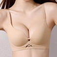 thumbnail image 6 of Gytharion Women's Push Up Bras Solid Color V Neck Adjustable Straps T Shirt Bras Smooth Everyday Underwire Bras, 6 of 6