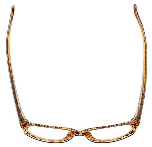 Calabria Viv 725 Designer Reading Glasses in Brown-Leopard ; +1.50