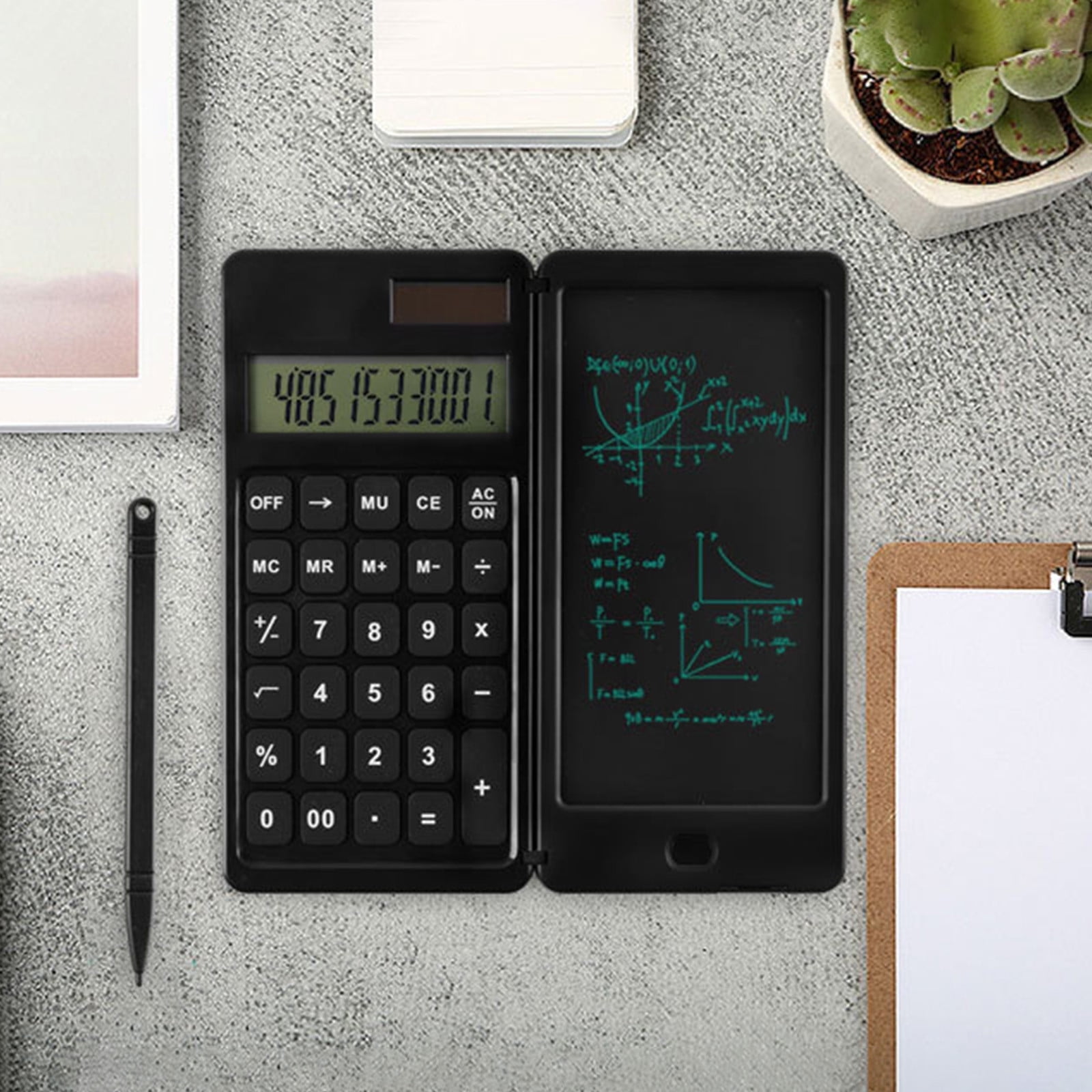 Chmadoxn Home Appliances Portable Calculator With Large LCD Display And Sensitive Button, Solar And Battery Power, Standard Function For Office, Home, School Portable Calculator
