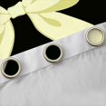 thumbnail image 4 of Feelyou Black Yellow Bowknot Curtains Pack of 2 (42x84 Each) for Girls, Kawaii Bow-tie Ribbon Curtains Blackout, Cute Princess Style Bedroom Curtains, Curtains and Drapes Decor, 4 of 6