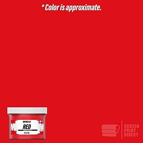 Rapid Cure Red Plastisol Screen Printing Ink – 270°F Low Cure Screen Printing Ink – 16 oz.