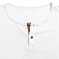 thumbnail image 7 of Abomasnow Men's Big and Tall Cotton Linen Shirts Quarter Button Long Sleeve Golf Shirts Work Office Business Casual Workout Shirts, 7 of 7