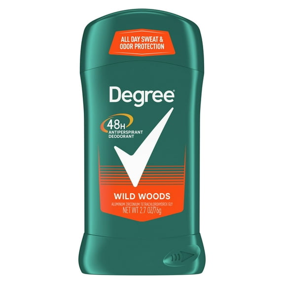 Degree Long Lasting Men's Antiperspirant Deodorant Stick, Wildwoods, 2.7 oz