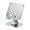 Silver, variant on 360 Degree Rotating Hollow Backboard Heat Dissipation Integrated Folding Lightweight Portable All Metal Painting Game Tablet Stand