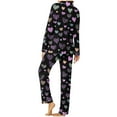 thumbnail image 4 of Iyufng Womens Pajama Sets Long Sleeve,Valentine's Day Pajama Sets for Women Plus Size,Sleepwear Sets,2 Piece Womens Plus Loungewear with Pockets V-Neck Valentines Love Heart Pjs S-XXXL, 4 of 7
