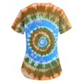 thumbnail image 7 of BDPORKAS Womens Scrubs Breathable Short Sleeve Scrubs Uniform Tie Dye Printed Trendy Soft V Neck Nurse Uniforms Shirts Pocketed, 7 of 7