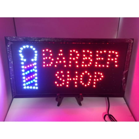 

Barber Shop with Pole LED Light Sign Ultra Bright for Businesses