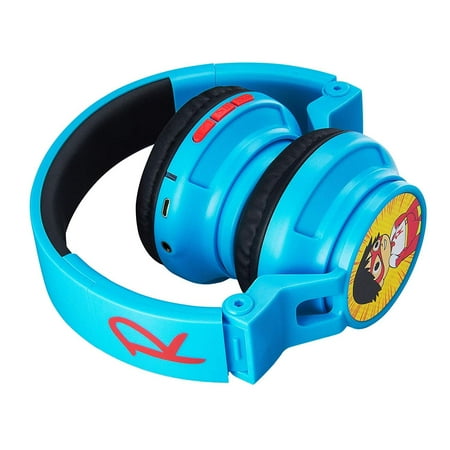 KIDdesigns - eKids Ryan's World Wireless Over the Ear Headphones - blue