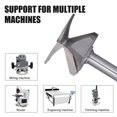 thumbnail image 3 of Arc Bending Router Bit, 45 Carbon Steel Body Router Bit Tungsten Steel Head  for Woodworking, 3 of 7