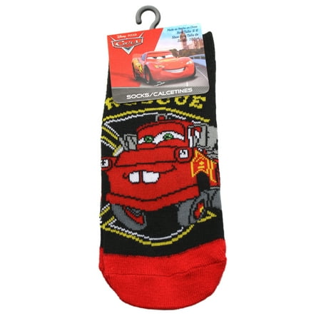 

Cars Mater Fire Rescue Black/Red Colored Kids Socks (1 Pair Size 6-8)