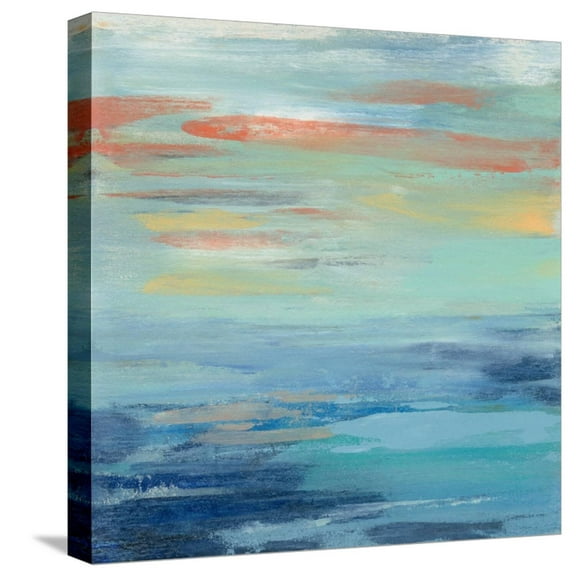 Art.com Sunset Beach I Stretched Canvas Print Wall Art by Silvia Vassileva, 16" x 16"